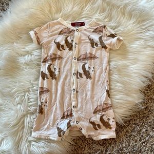 Milkbarn button up onesie